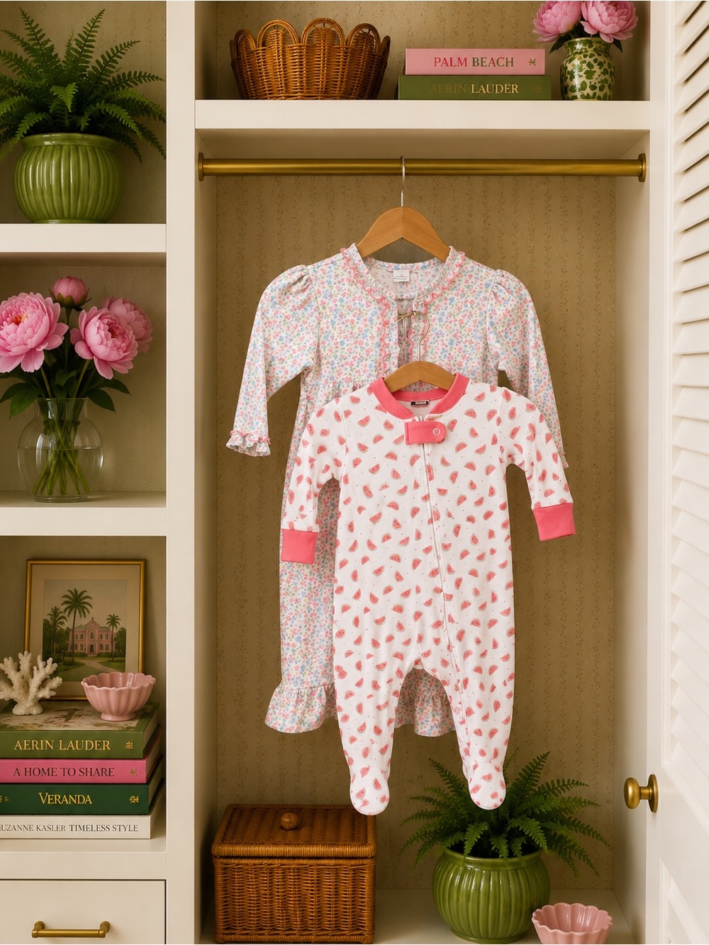 Kissy Kissy and Magnolia Baby Footie Bundle 6-9 Months